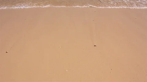 Sea Surf on Sand Beach. Stock Footage 73138314