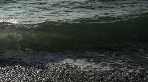 Sea surf in slow motion Stock Footage 49294705