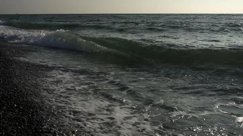 Sea surf in slow motion Stock Footage 49294715