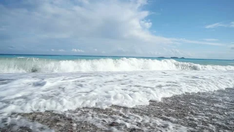 Sea surf ,slow motion Stock Footage 87214175