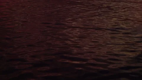 Sea surf with sunset reflection at twilight Stock Footage 220413515