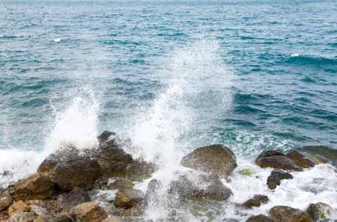 Sea surf wave Stock Photos