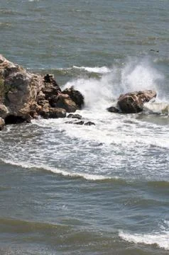Sea surf wave Stock Photos