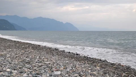 Sea surf, waves on the beach Video stock 273316296