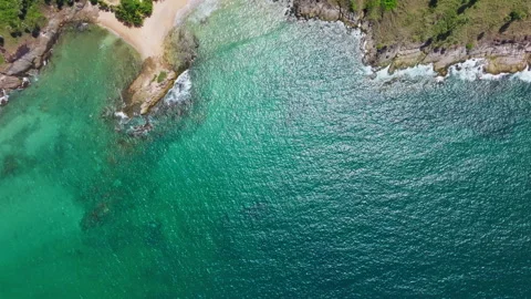 Sea surface background, Waves crashing Foaming and Splashing in the ocean,Aerial Stock Footage 330659184