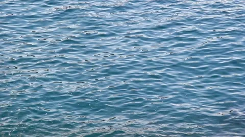 The sea surface. The ocean water surface with beautiful color blue, loopable Stock Footage 42280219
