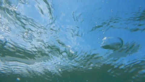 Sea surface seen from underwater Stock Footage 109289046