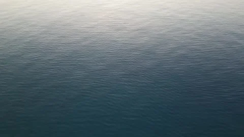 Sea surface, shooting from a quadcopter. Stock Footage 255849438