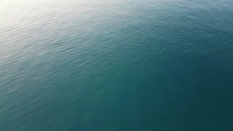 Sea surface, shooting from a quadcopter. Stock-Footage 255849727