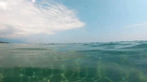 Sea surface, slow motion Stock Footage 117637965