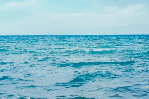 Sea surface summer wave background. Natural tropical water Paradise. Cube nat Foto stock