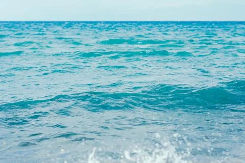 Sea surface summer wave background. Natural tropical water Paradise. Cube nature Stock Photos