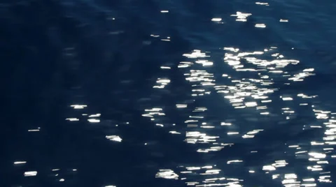 Sea surface, sun reflection, horizon Stock-Footage 38138716