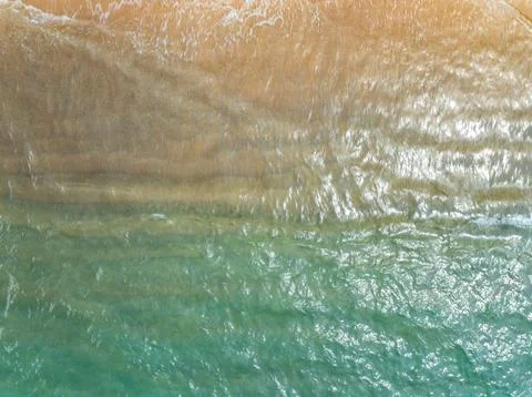 Sea surface top view,Bird eye view photo of waves and water surface texture.. Stock Photos