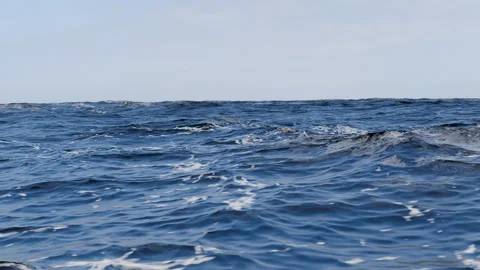 Sea ​​surface with waves. 3d animation of the sea surface Stock Footage 339708639
