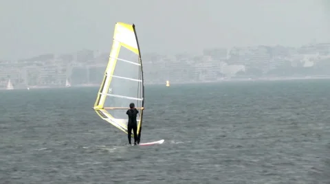 Sea Surfing Stock Footage 46034278