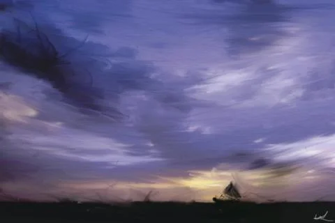 Sea tempest Stock Illustration