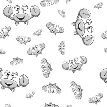 Sea theme vector pattern illustration Stock Illustration