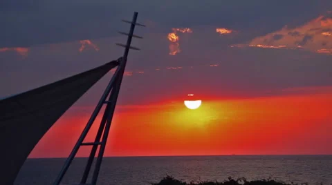 Sea timelapse sunset Stock-Footage 51864818