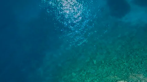Sea top view Stock Photos
