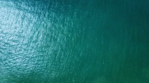 Sea, top view. Reflection of the sun and calm waves. Stock Footage 174643423