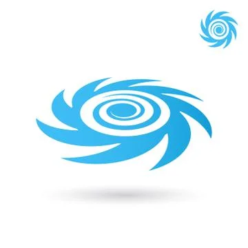 Sea tornado icon Stock Illustration