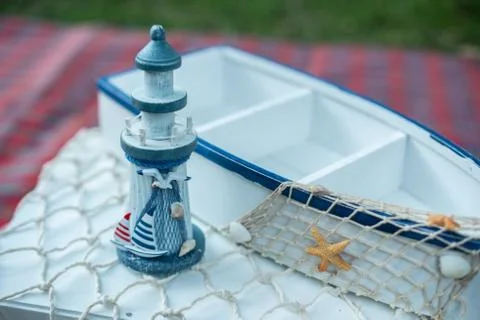 Sea tower light Stock Photos