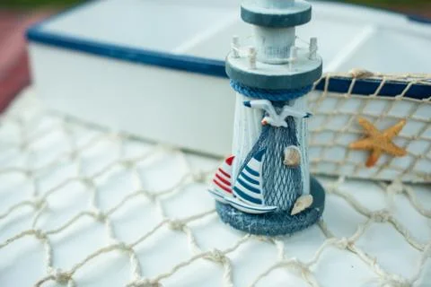 Sea tower light Stock Photos