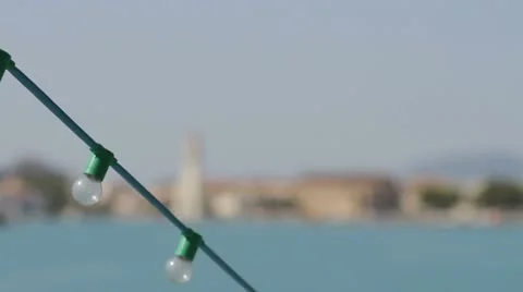 Sea Town Tower Stock Footage 11627568