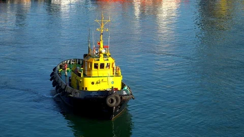 Sea tug Stock Footage 99663214