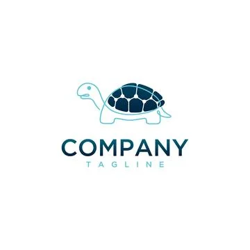 Sea Turtle continuous line vector design Stock Illustration