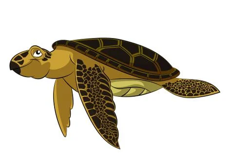 Sea turtle Stock Illustration