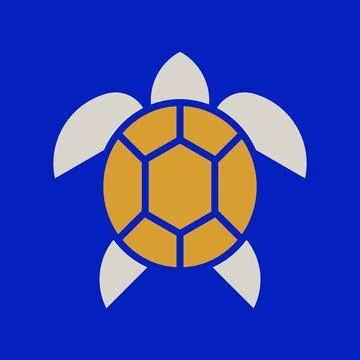 Sea Turtle Logo 스톡 일러스트