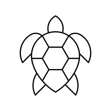 Sea Turtle Logo 스톡 일러스트