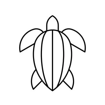 Sea Turtle Logo Stock Illustration