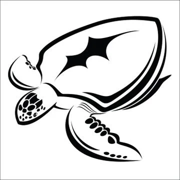 Sea turtles Stock Illustration