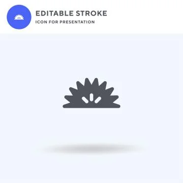 Sea Urchin icon vector, filled flat sign, solid pictogram isolated on white イラスト素材