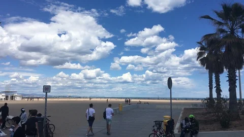 Sea in Valencia Stock Footage 108456109