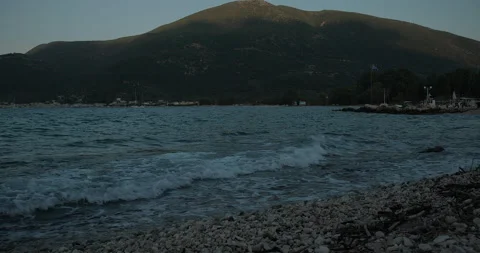 Sea View and Pebbles Stock Footage 212111142