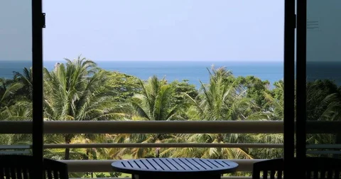 Sea view from the apartment Stock Footage 73112148