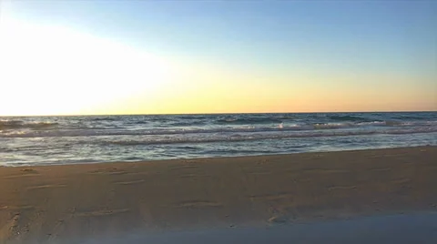 Sea View from the Beach Stock Footage 31751446