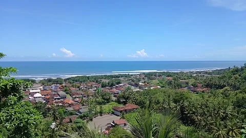 A Sea View with a Blue Sky Stock Footage 305633195