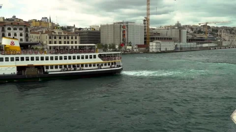 Sea view from the Bosphorus ferry Stock Footage 171373141