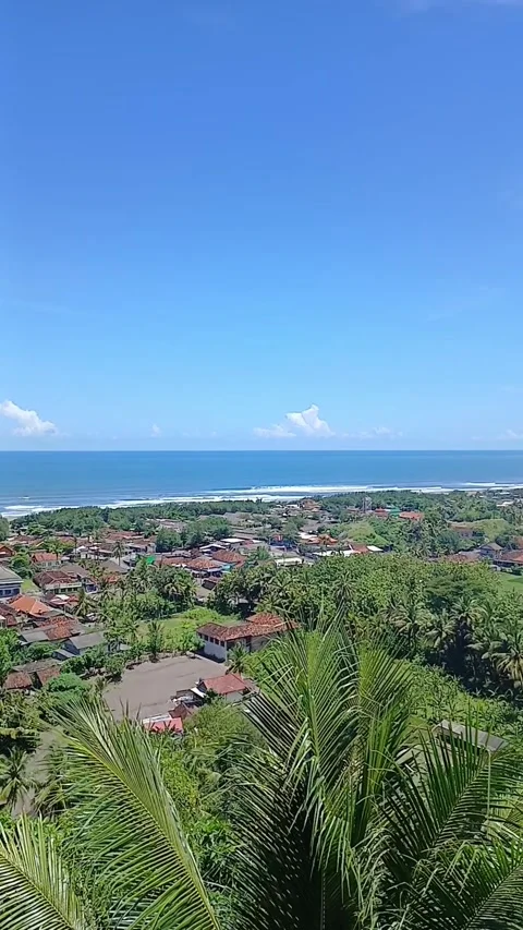 A Sea View With Clear Sky Stock Footage 305633203