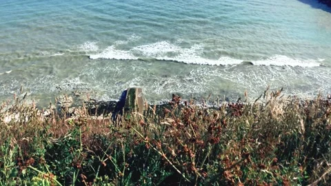 Sea view from the cliff 스톡 동영상 155254631