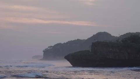 Sea view from the cliff 動画素材 341089227