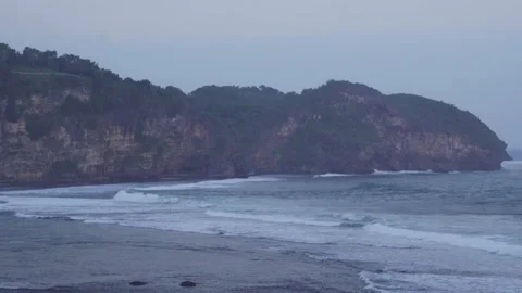 Sea view from the cliff Stock Footage 341089456
