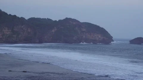 Sea view from the cliff Vídeo Stock 341089713