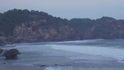 Sea view from the cliff Stock Footage 341089721