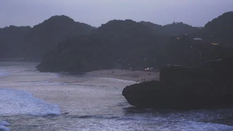 Sea view from the cliff Vidéo 341092042